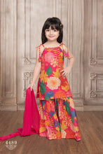 Load image into Gallery viewer, Girls Ethnic Two-Piece Palazzo Set
