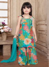 Load image into Gallery viewer, Girls Ethnic Two-Piece Palazzo Set
