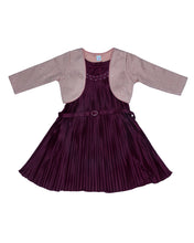 Load image into Gallery viewer, One-Piece middi with Shrug Maroon
