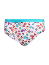 Load image into Gallery viewer, Jockey Jet Teal &amp; Assorted Print Girls Panty Pack Of 2
