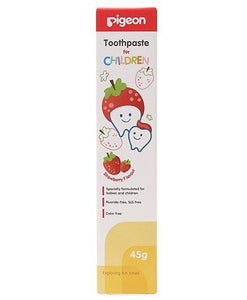 Pigeon Strawberry Flavoured Children Toothpaste - 45 Gm - Pintoo Garments