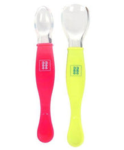 Load image into Gallery viewer, Mee Mee 3 In 1 Baby Weaning Spoon Set of 2 - Pintoo Garments
