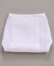Load image into Gallery viewer, U Shape Reusable Muslin Nappy Set Lace Extra Small Pack Of 5 White
