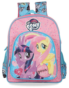 Hasbro 15L Pink & Blue School Backpack (My Little Pony What's in Your Bag  30 cm)