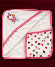 Load image into Gallery viewer, Pink Rabbit Hooded Bath Towel Lion Embroidery
