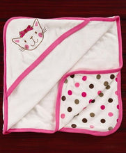 Load image into Gallery viewer, Pink Rabbit Hooded Bath Towel
