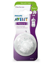 Load image into Gallery viewer, Avent Natural Teat Fast Flow Plus - Set Of 2 - 1 Month+
