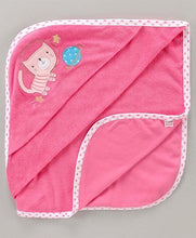 Load image into Gallery viewer, Cucumber Hooded Towel Tiger Patch - Pink
