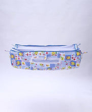 Load image into Gallery viewer, Cradle Cover Hearts &amp; Teddy Print Light Blue
