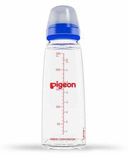 Load image into Gallery viewer, Pigeon Glass Feeding Bottle 2 Large Nipple - 240 ml - Pintoo Garments
