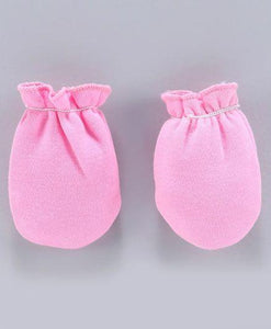 Child World Solid Colour Mittens Pink