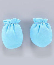 Load image into Gallery viewer, Child World Solid Colour Mittens Turquoise Blue
