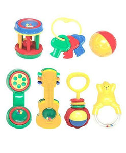Mee Mee Infant Rattele Set Of 7 (Color & Design May Vary)
