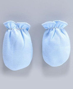 Child World Solid Colour Mittens Sky Blue
