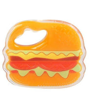 Load image into Gallery viewer, Mee Mee Multi Textured Soft Silicone Teether Burger Shaped - Orange - Pintoo Garments
