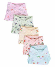 Load image into Gallery viewer, Cotton Cloth Nappies Multi Print Pack of 5 - Multicolor
