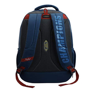 Skybags Astro Plus 05 Football Theme Blue School Backpack 34L