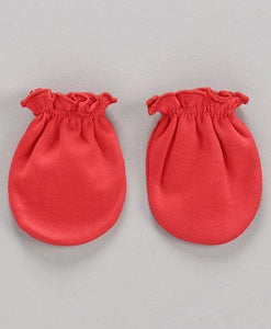 Printed Mittens & Booties Pack of 2 White Red