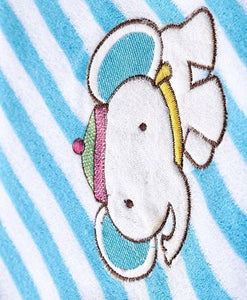 Pink Rabbit Hooded Bath Towel Elephant Embroidery