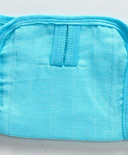 Load image into Gallery viewer, U Shape Reusable Muslin Nappy Set Lace Extra Small Pack Of 5 Aqua
