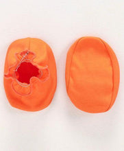 Load image into Gallery viewer, Printed Mittens &amp; Booties Pack of 2 Grey Orange
