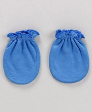Load image into Gallery viewer, Printed Mittens &amp; Booties Pack of 2 - Blue White
