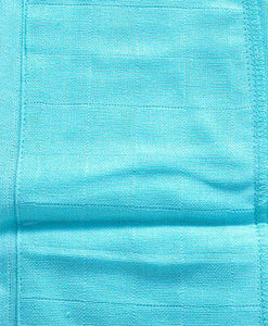 U Shape Reusable Muslin Nappy Set Lace Extra Small Pack Of 5 Aqua