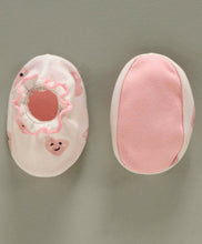 Load image into Gallery viewer, Printed Mittens &amp; Booties Pack of 2 Heart Print - Pink White
