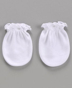 Printed Mittens & Booties Pack of 2 White Blue