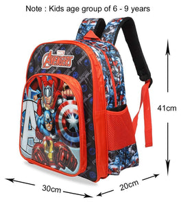Marvel 30 Ltrs Black Red School Backpack (Avengers Assemble School Bag 41 cm)