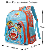 Load image into Gallery viewer, Doraemon 15 Ltrs BlueRed School Backpack (Doraemon Big Smile School Bag 30 cm)
