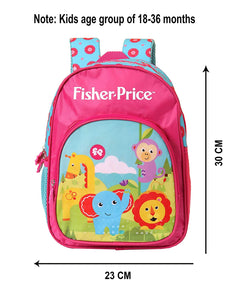 My Baby Excels (Label) Polyester 30 cm Fisher Price School Bag (Pink)