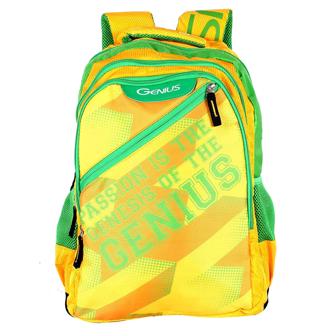Genius 35 Ltrs Yellow Casual Backpack