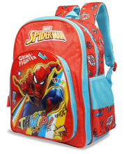 Load image into Gallery viewer, Marvel 20 Ltrs Red Blue School Backpack (Spiderman Crime Fighter School Bag 36 cm)
