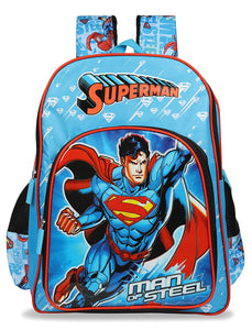 Turner 20 Ltrs BlueBlack School Backpack (Superman Man of Steel School Bag 36 cm)