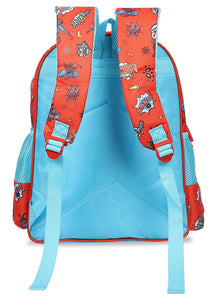 Marvel 20 Ltrs Red Blue School Backpack (Spiderman Crime Fighter School Bag 36 cm)