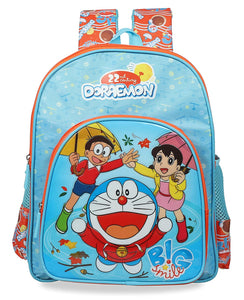Doraemon 15 Ltrs BlueRed School Backpack (Doraemon Big Smile School Bag 30 cm)