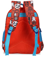 Load image into Gallery viewer, Marvel 20 Ltrs Red Blue School Backpack (Avengers Super Heroes Red &amp; Blue School Bag 36 cm)
