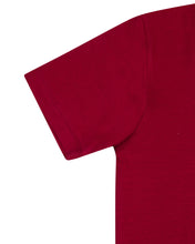 Load image into Gallery viewer, Boys Solid Printed Maroon T Shirt
