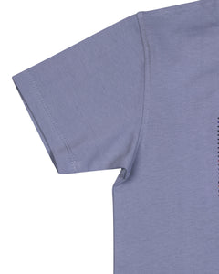 Boys Embellished Printed Grey T Shirt