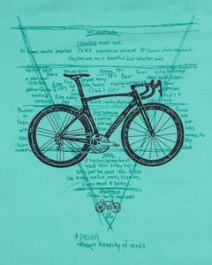 Boys Bicycle Printed Green T Shirt