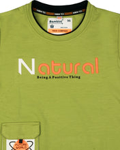 Load image into Gallery viewer, Boys Fashion Green Round Neck T Shirt
