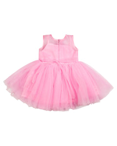 Pink Flared Party Frock