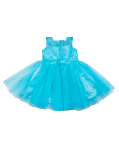 Light Blue Flared Party Frock