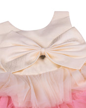 Load image into Gallery viewer, Girls Flared Cream Party Frock
