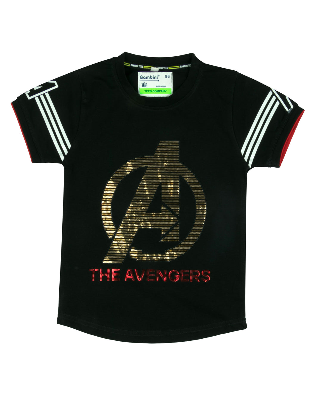 The Avengers Printed Black T-Shirt