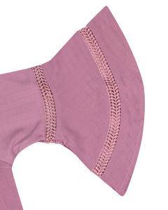 Girls Fashion Flared Sleeve Pink Top