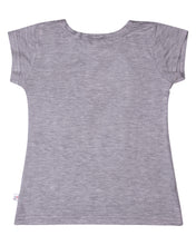 Load image into Gallery viewer, Girls Flower Printed Grey Top
