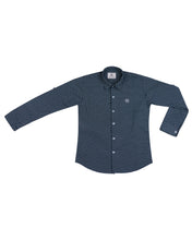 Load image into Gallery viewer, Boys Fashion Navy Blue Printed Shirt
