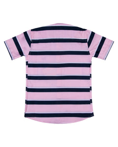 Boys Fashion Striped Pink Shirt